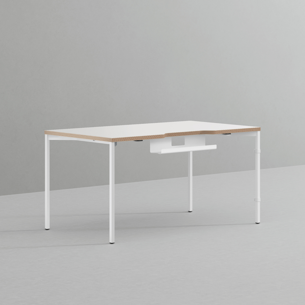 데스커 컴퓨터 책상 2.0 1400x800mm, 화이트 - 상품 이미지
