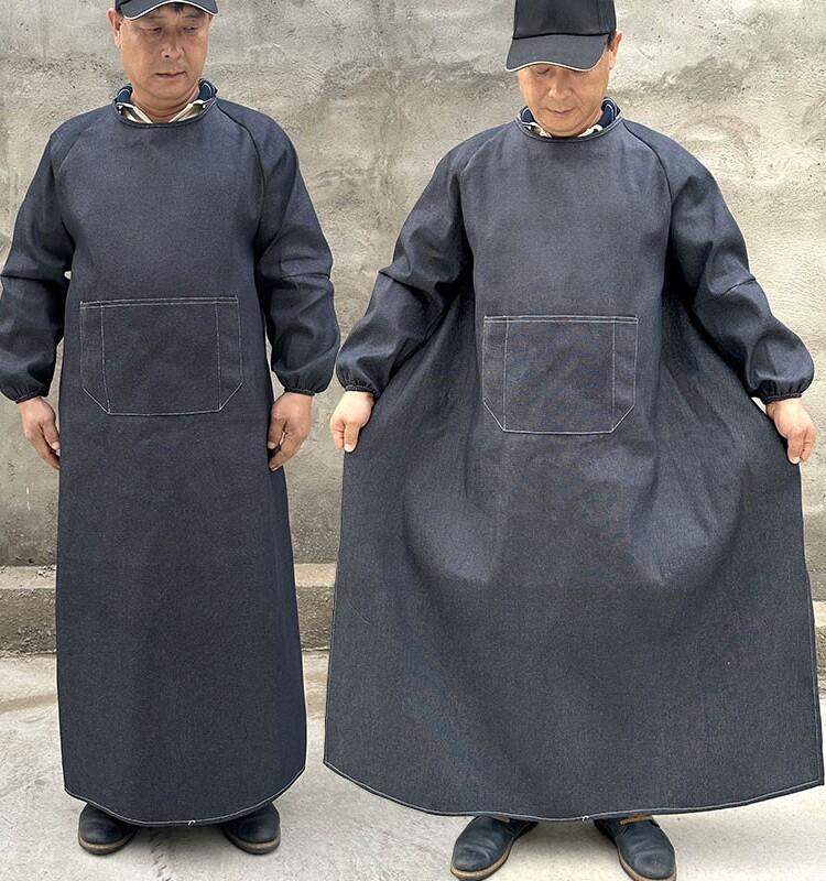 남성용 내마모성 공장 용접앞치마 데님앞치마 주방앞치마 소프트 2개 세트 138cm 커버 - 상품 이미지