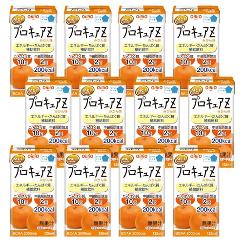닛신 오일리오 프로큐어Z 귤맛 125mlX12팩 (고칼로리 단백질 영양 플러스) 영양보조식품 영양 드링크 MCT