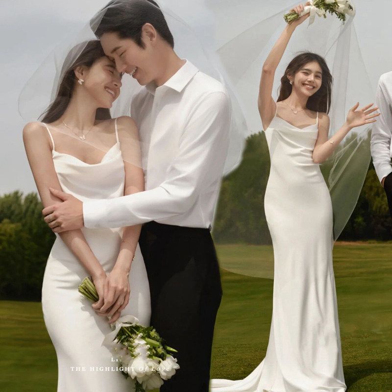 꽃 인공 로맨틱 실크 장미 파티 웨딩 벚꽃 부케 블랙 한 사이즈 - 상세 이미지 4
