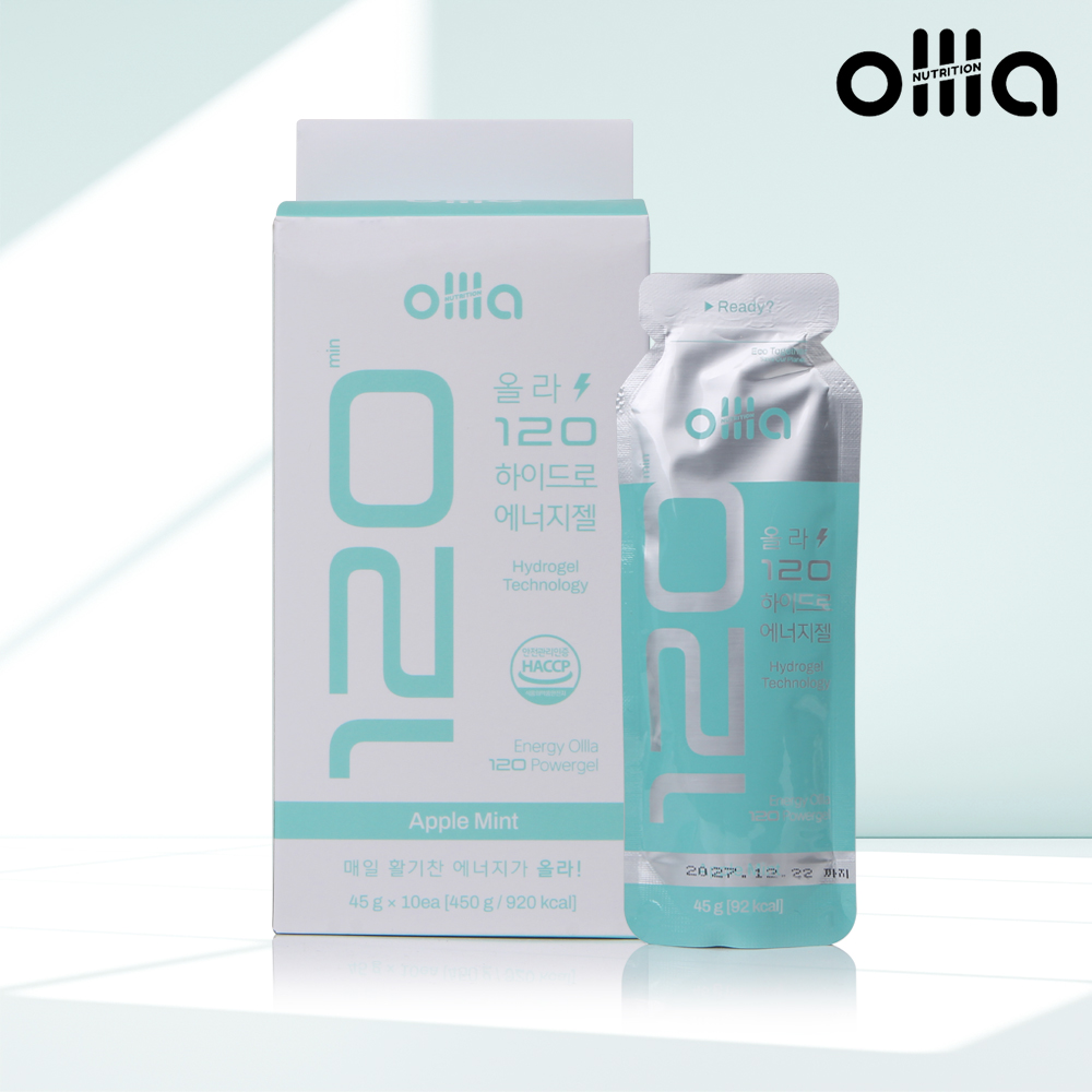 올라 120 러닝 에너지젤 자전거 파워젤 애플민트 10포 - 상품 이미지