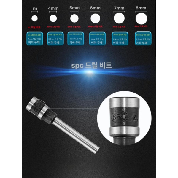 최신 타공기 원단 펀칭기 제본 패브릭 드릴 비트 아일렛 종이 비닐 4mm 오리지널 4mm 오리지널 드릴 비트 - 상세 이미지 5