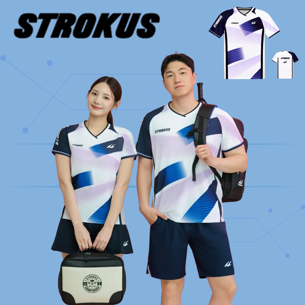 스트로커스 배드민턴의류 경기복 배드민턴복 게임 웨어 STRT-2605 - 상품 이미지