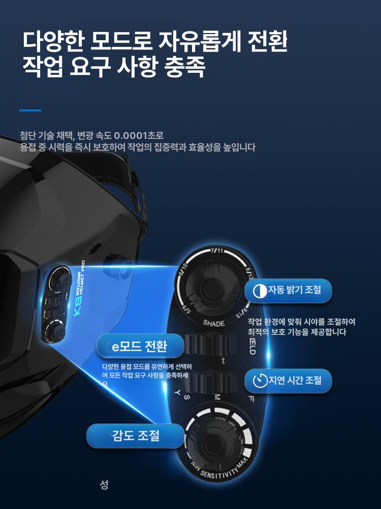 자동 용접면 자동차광용접면 개폐면 경량 개패형 단차광 대형 화면 풀컬러 단열 보호판 + - 상세 이미지 3