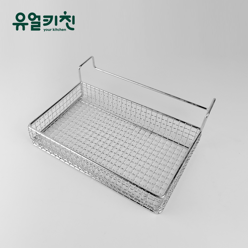 유얼키친 스텐 메쉬 수세미 거치대 업소용 싱크대 걸이 씽크걸이 소 - 상품 이미지