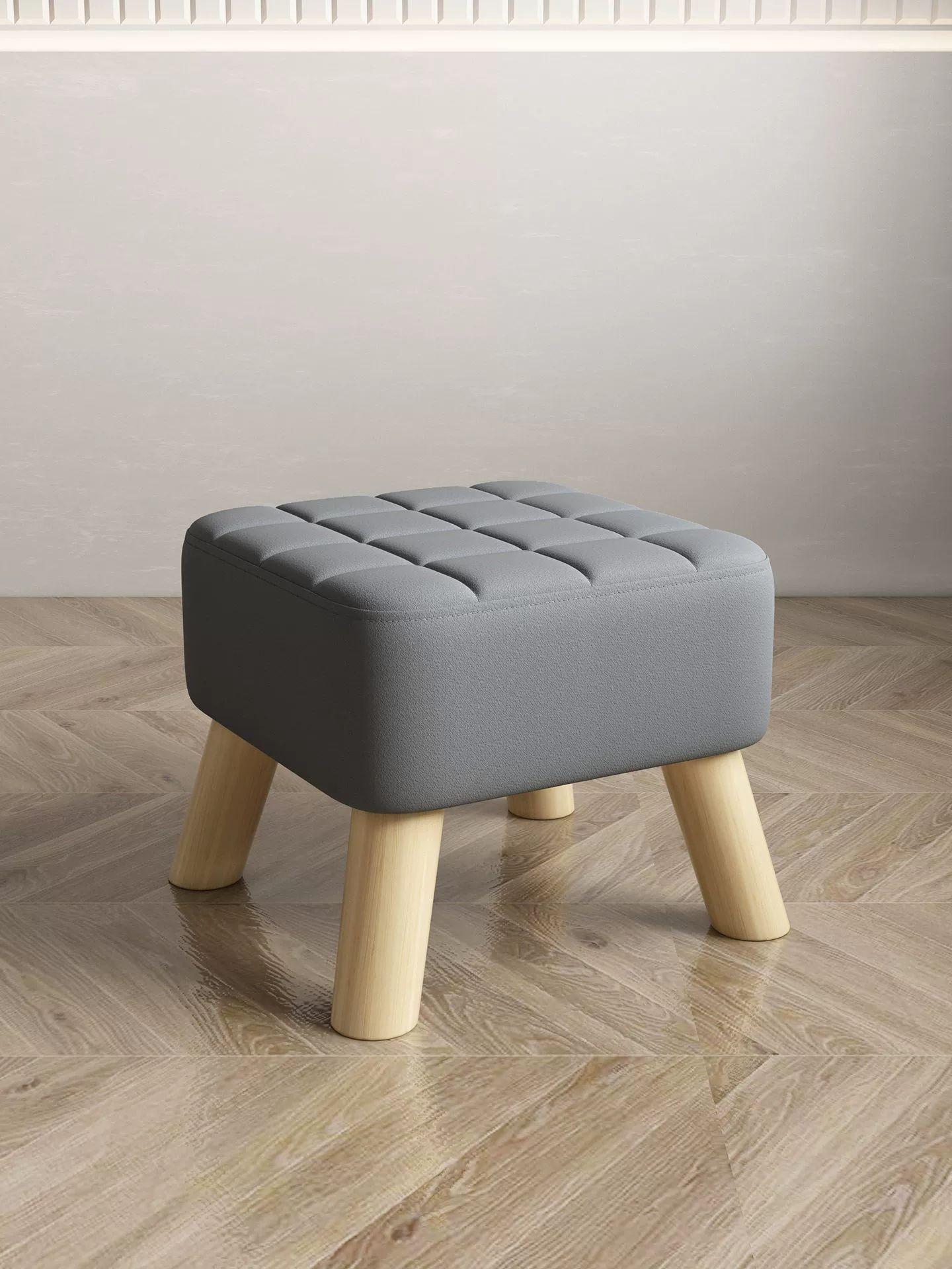 사무실 발 받침대 다리거치대 풋 스툴 블루 앤 그레이 투톤 30x30x26 - 상세 이미지 5