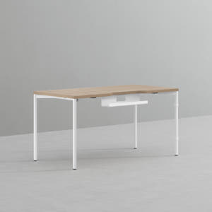데스커 컴퓨터 책상 2.0 1400x700mm, 메이플+화이트 솔직 후기 | 실제 배치 사진 포함 - 상품 이미지 1