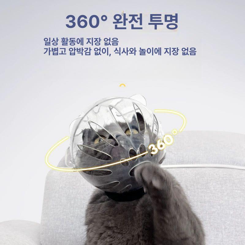 할킴 방지 고양이 발톱깎이 헬멧 미용 보호 소형 2.5-4.5kg 범용 - 상세 이미지 4
