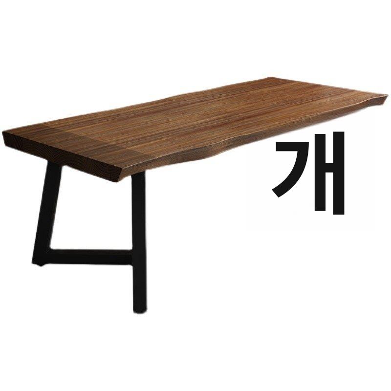 우드슬랩 테이블 긴 원목 대형 식탁 거실 길이 120 너비 60 높이 75 - 상세 이미지 2