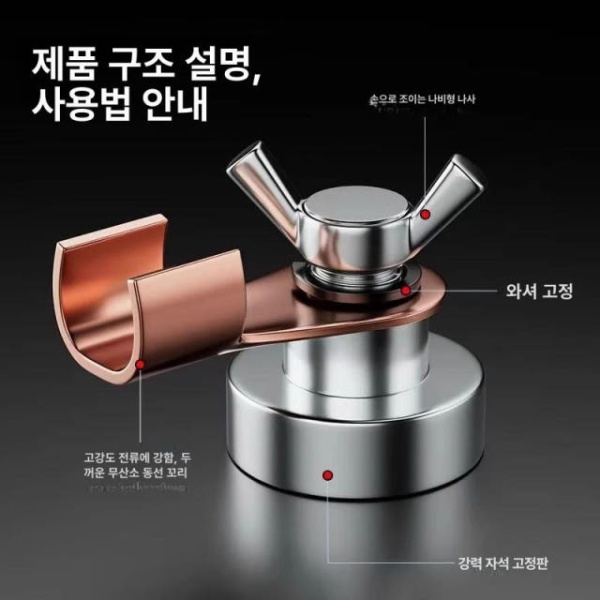 강력 자석 용접 클램프 마그네틱 포지셔너 마그넷 직각 지지대 소형 소형 - 상세 이미지 5