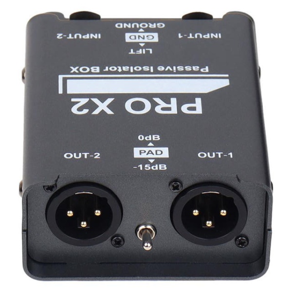 프로페셔널 패시브 다이렉트박스 노트북 XLR INPUT 멀티미디어 단일 항목 단일 항목 - 상품 이미지