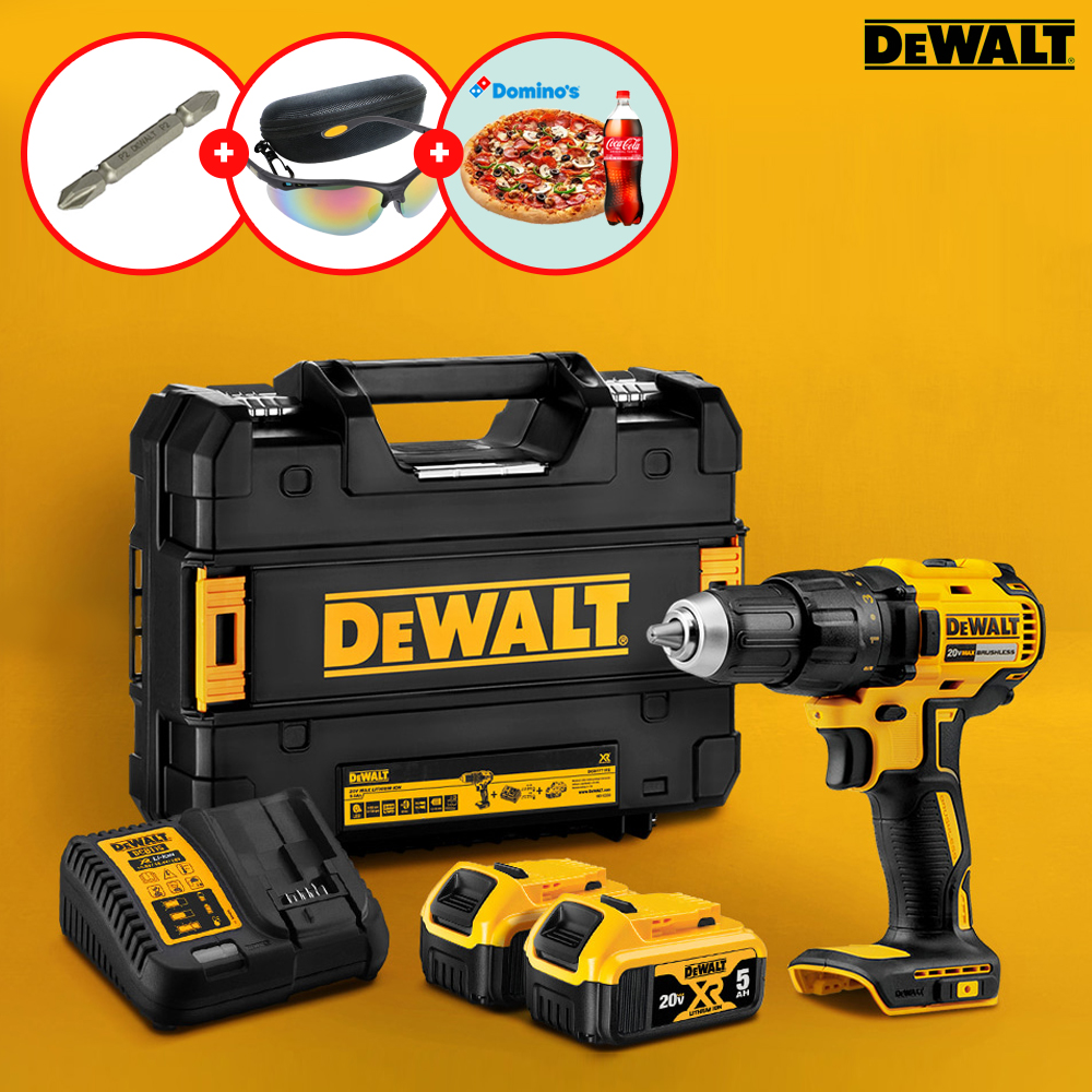 디월트 20V 충전 전동 무선 드릴 드라이버 x 리튬이온배터리 2개 DCD7771P2 제품 이미지