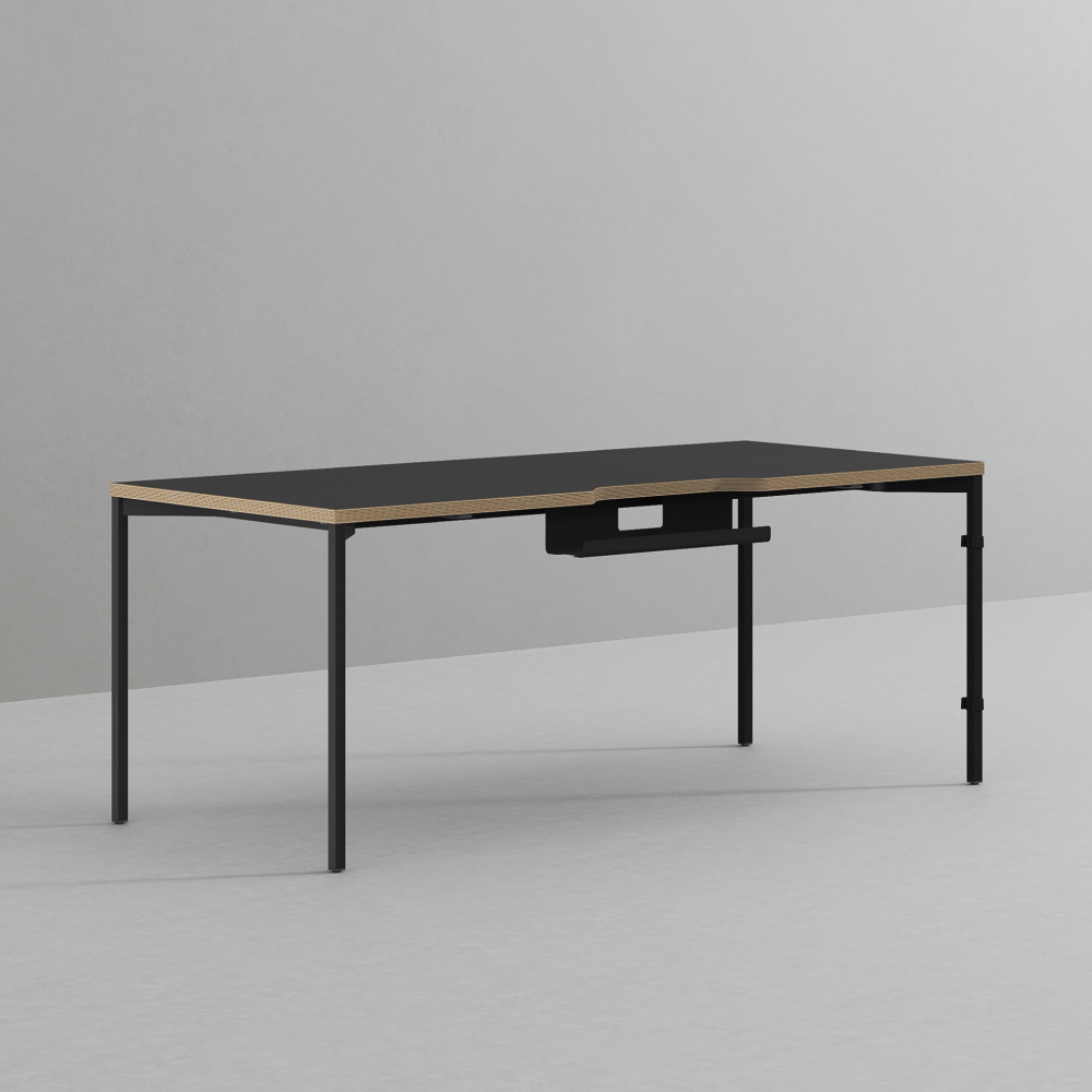 데스커 컴퓨터 책상 2.0 1600x800mm, 빈티지블랙 - 상품 이미지