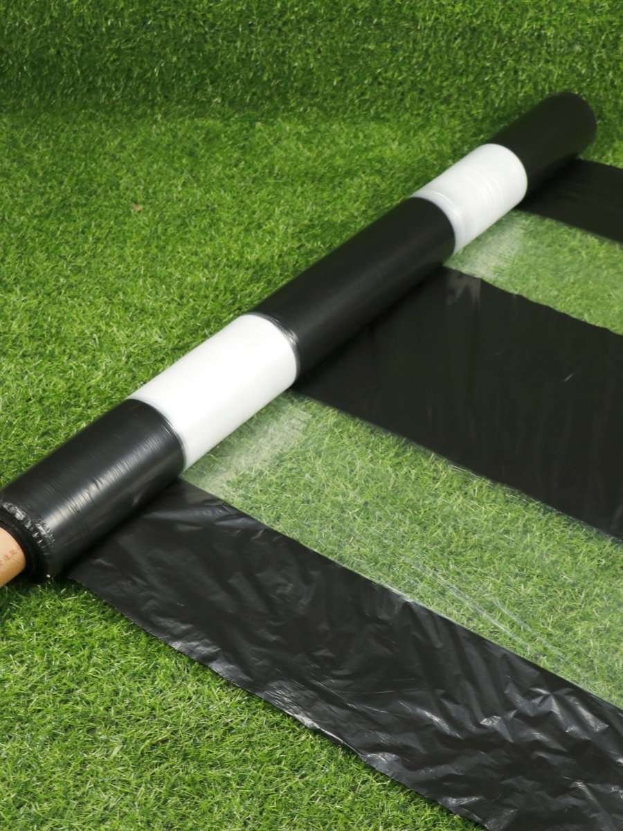 배색멀칭비닐 무공 농업용 주말 농장 일회용 4.5kg 1줄 단일 화이트 0.7m 570m - 상세 이미지 3