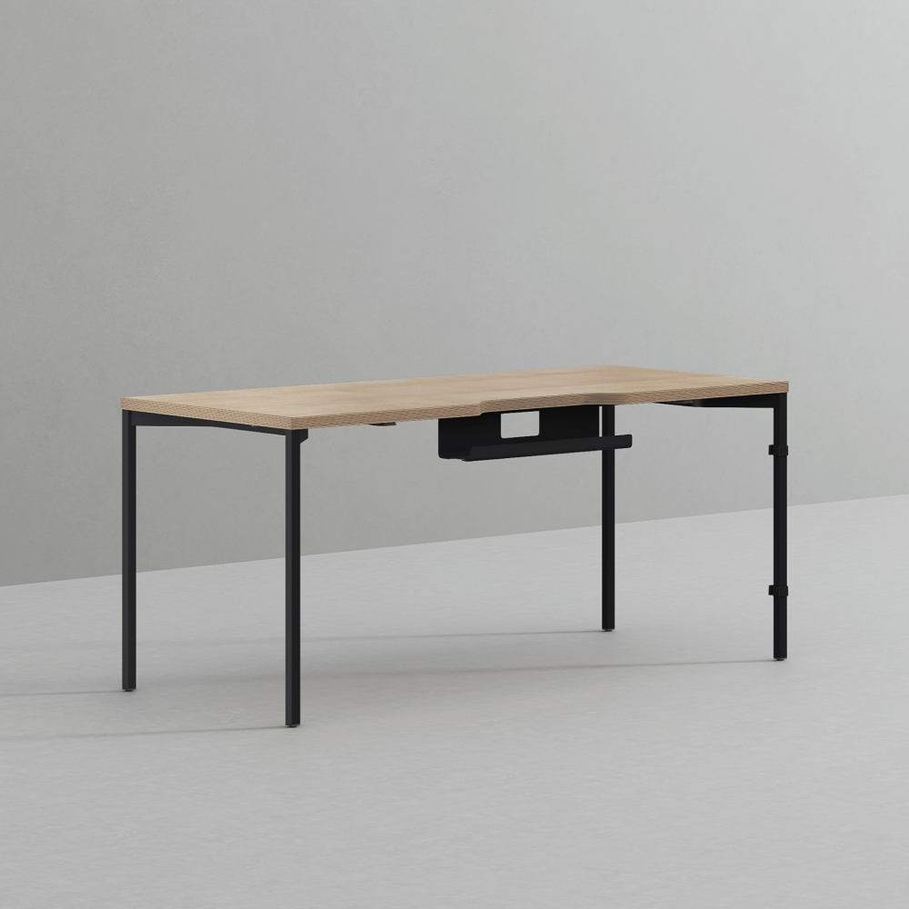 데스커 컴퓨터 책상 2.0 1600x700mm, 모던아카시아 - 상세 이미지 2