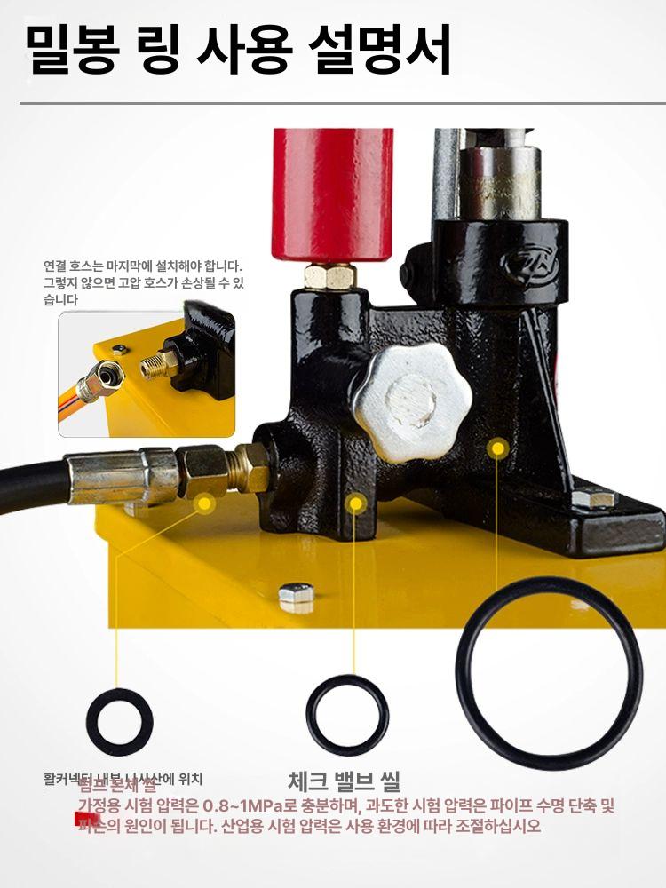 정밀 휴대용 수도관 고압 펌프 DSY 테스트 25 압력 SB - 1.6Mpa 수동 펌프 16kg - 상세 이미지 5