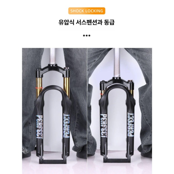 프리미엄 서스펜션 쇼바 여행용 알루미늄 충격흡수 프론트 스트레이트 26인치 골드 튜브 도금 튜브 알루미늄 숄더 24인치 - 상세 이미지 5