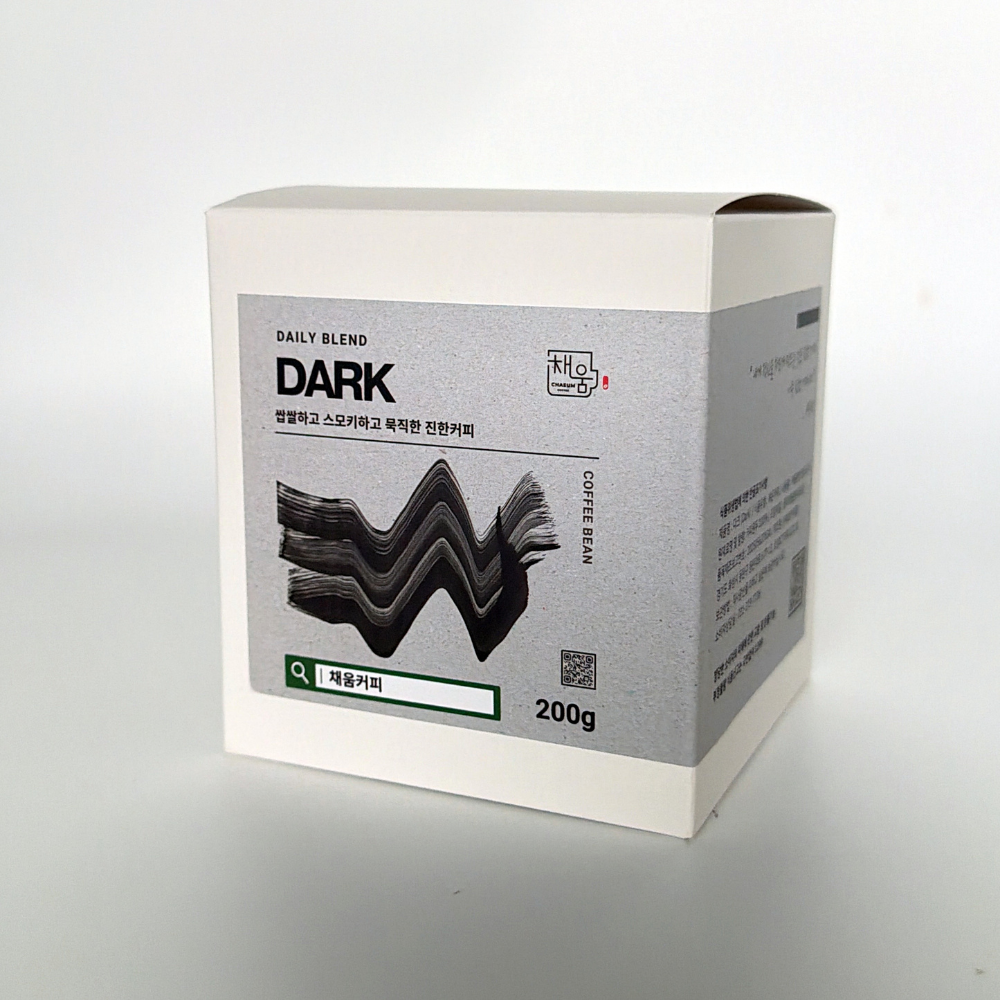 채움커피 산미없는 진한 다크블렌드 홀빈원두 200g, 1개 - 상세 이미지 3