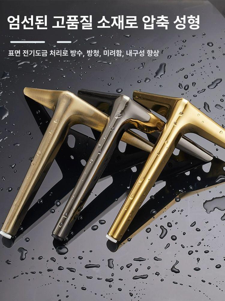 가구 철제다리 소파테이블다리 블랙 4개세트 소품 검은색 탄소강 식탁 - 상세 이미지 3