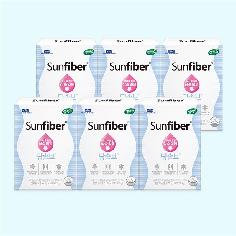 셀렉스 썬화이버 당솔브 혈당케어 스틱 10포, 6개 제품 이미지