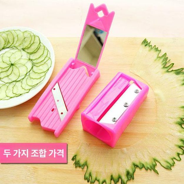 오이깎이 채칼 마사지 돌려깎기 대패 커터 주방 [가성비 세트] 필러+슬라이서 - 상세 이미지 5