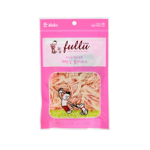 아스쿠 후루루 고양이간식 게맛살 슬라이스, 30g, 1개 - 상품 이미지