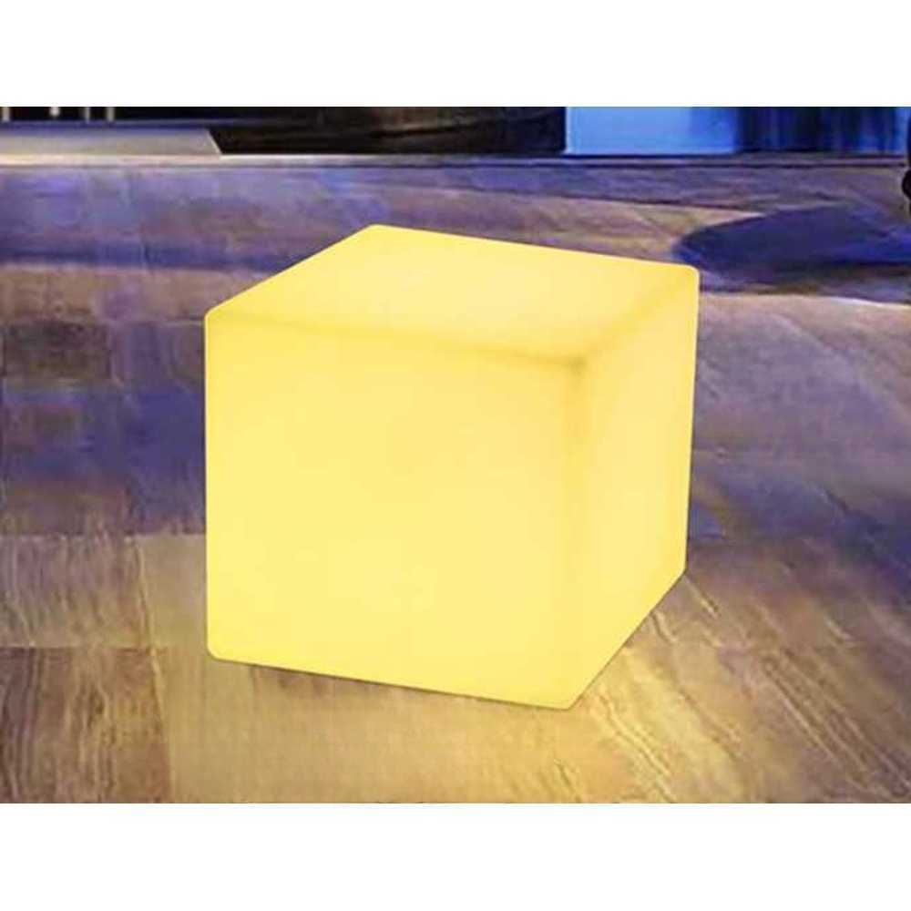 LED 큐브 의자 램프 발광 용 스퀘어 스툴 카페 클럽 스퀘어 30cm - 상품 이미지