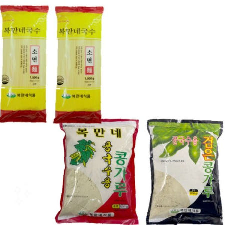 daparang 여름별미 간편조리 콩국수세트 콩가루 소면 시원한 계절음식 가정식 냉면대용