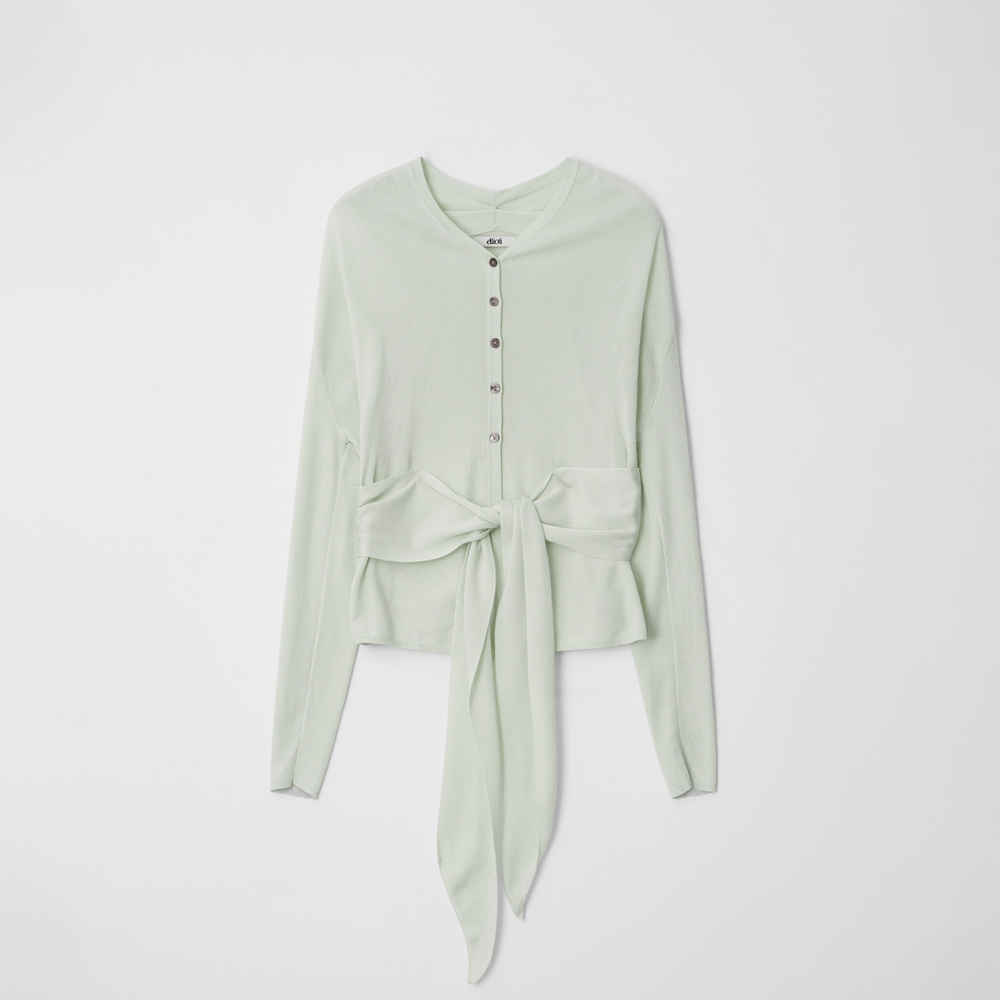 Serena Wrap Button Cardigan_3Color - 상세 이미지 5