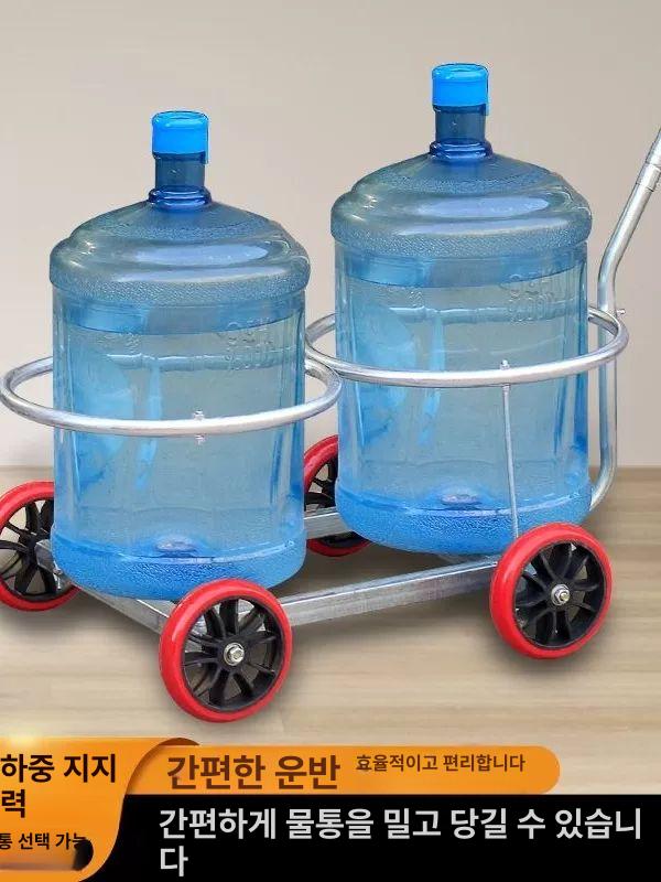 운반 손수레 구루마 수레 농업용 핸드카 업소용 운반차 1단계 두꺼운 45강 400kg 이중통 - 상세 이미지 5