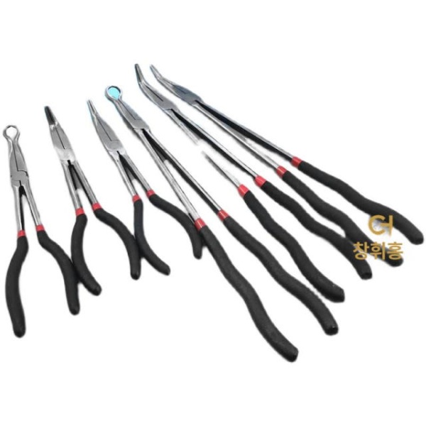 전문가용 다기능 플라이어 롱노즈 스트레이트 평집게 공예 직선형 길이 28cm 길이 28cm 직선형 - 상품 이미지