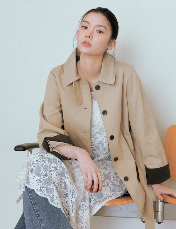 로엠 레이스 레이어드 원피스 RMOWG23RT1 - 상세 이미지 4
