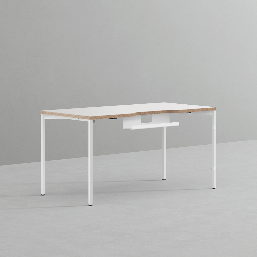 데스커 컴퓨터 책상 2.0 1400x700mm, 화이트 - 상품 이미지