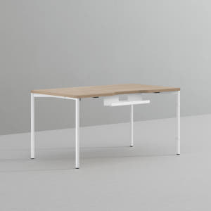 데스커 컴퓨터 책상 2.0 1400x800mm, 메이플+화이트 솔직 후기 | 실제 배치 사진 포함 - 상품 이미지 1