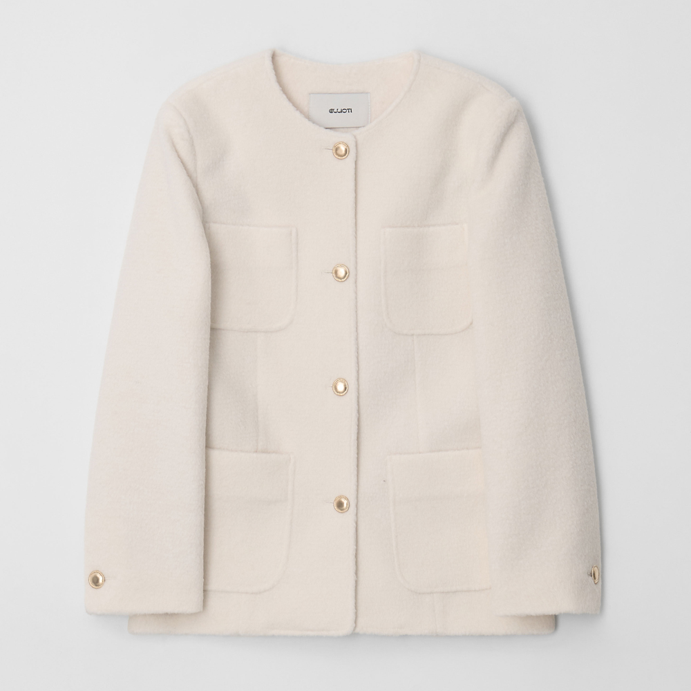 Adele Tweed Half Coat_2Color - 상세 이미지 3