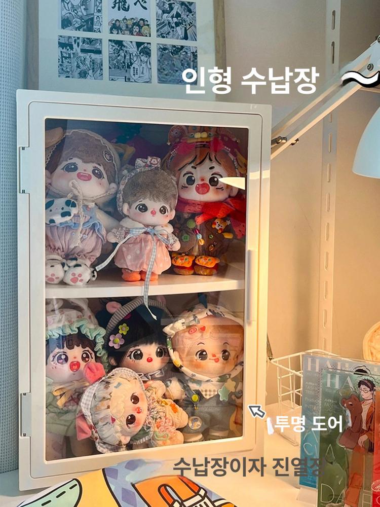 인형장식장 하우스 가구 박스 정리 배치 투명 인테리어 우선 소장가 진열장 - 상세 이미지 3