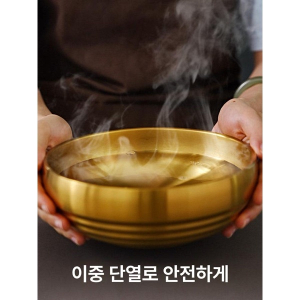 프리미엄 텐동 덮밥그릇 규동 밥공기 업소용 스텐 밥그릇 일본식 골드 10cm 조미료 그릇 실버 스테인리스 스틸 젓가락 - 상세 이미지 2