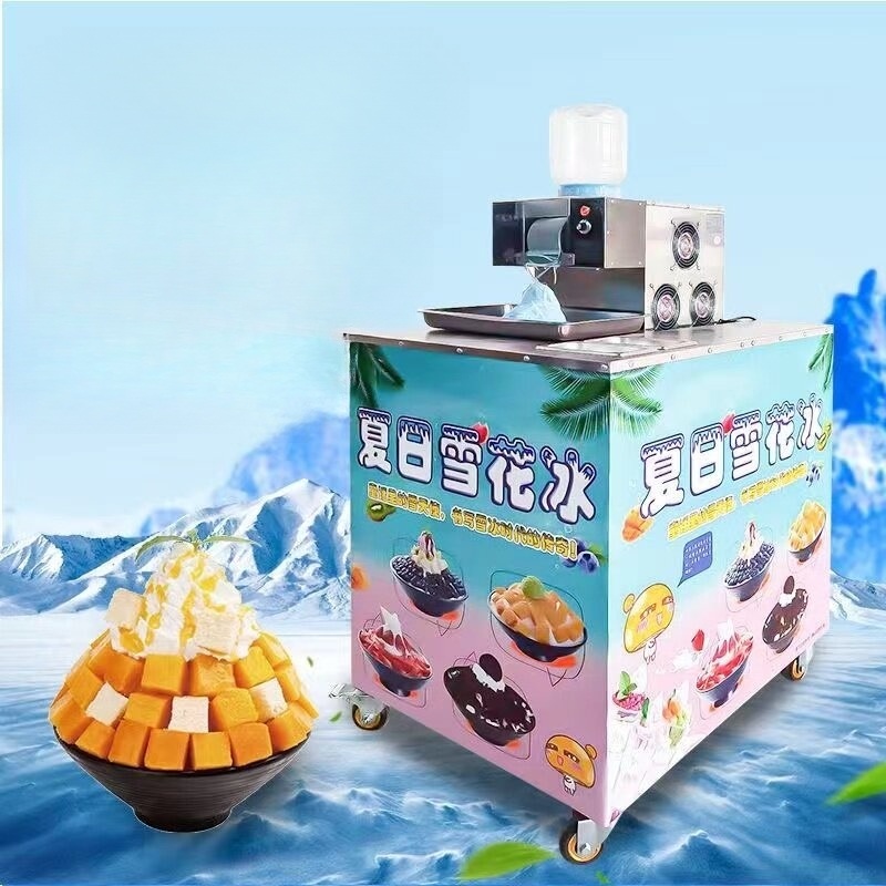 눈꽃빙수기 1200W 업소용 스테인리스 탁상형 자동 눈꽃얼음제빙기 강력 고성능 - 상세 이미지 2