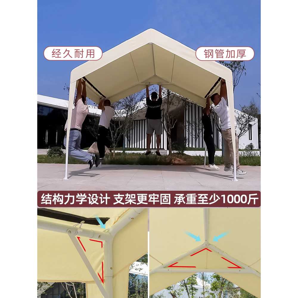 야외 텐트 야시장 4각 노점 용 선쉐이드 차양 천막 캐노피 2x2m - 상세 이미지 4