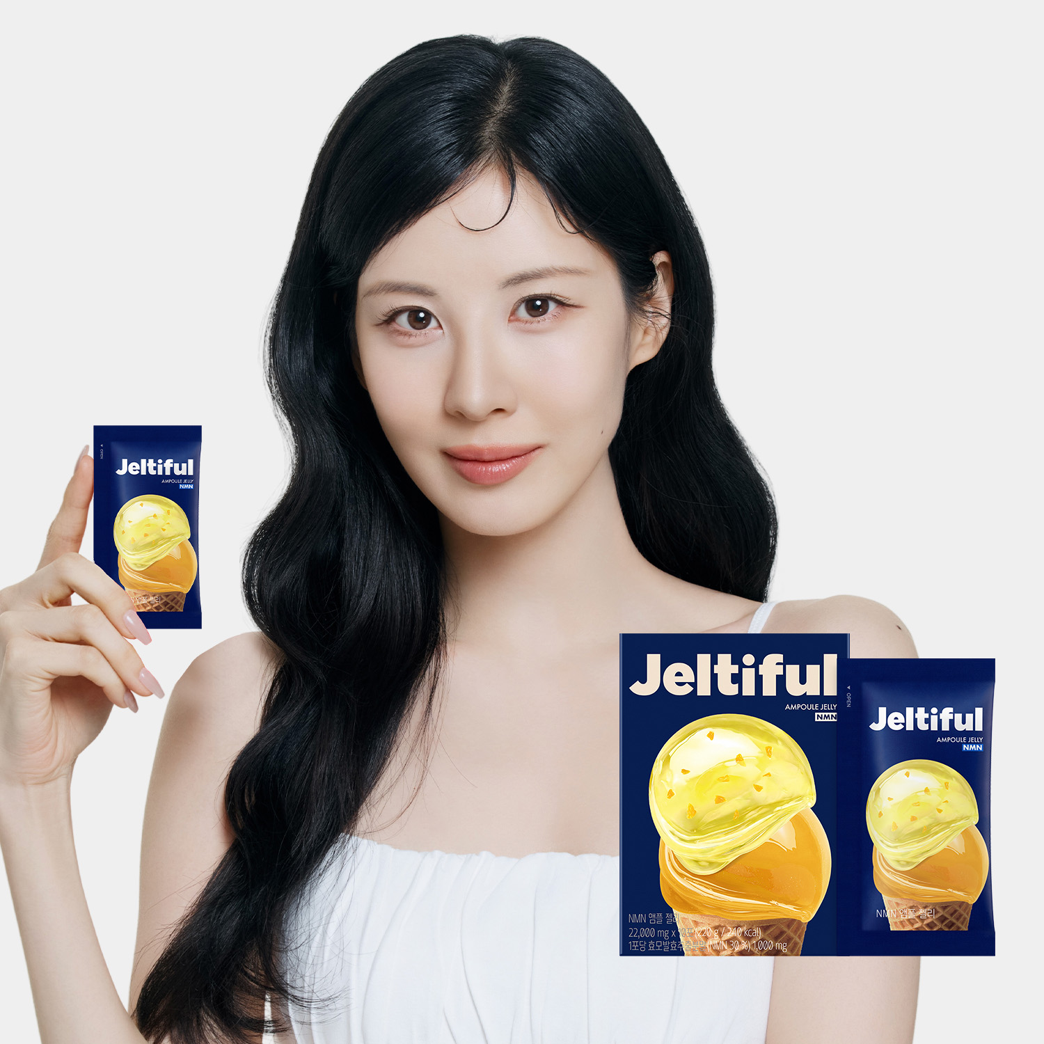 푸드올로지 젤티풀 고함량 NMN 앰플 젤리 동안 피부 영양 관리 - 상품 이미지