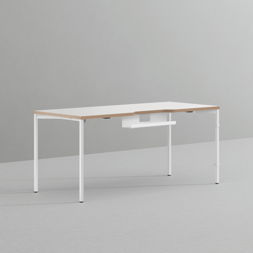 데스커 컴퓨터 책상 2.0 1600x700mm, 화이트 - 상품 이미지