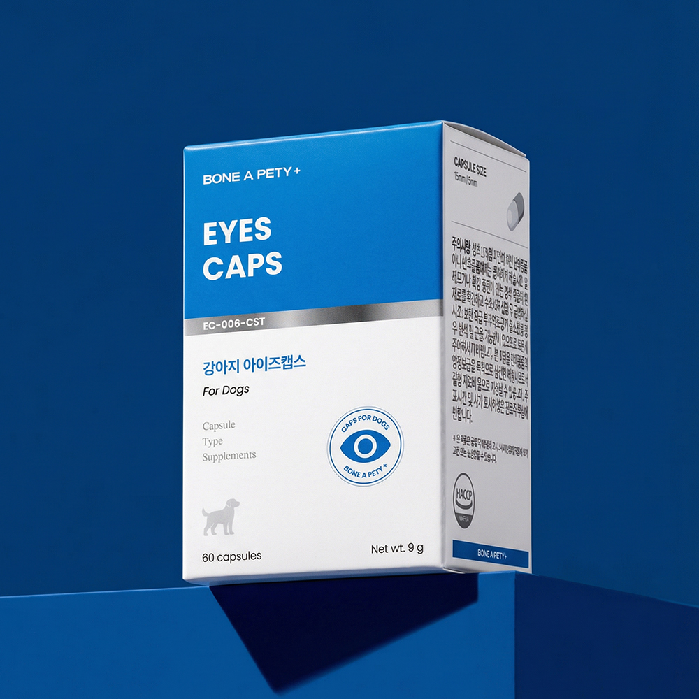 리뉴얼 본아페티 강아지 눈 건강 백내장 영양제 아이즈캡스 60캡슐, 1개 제품 이미지