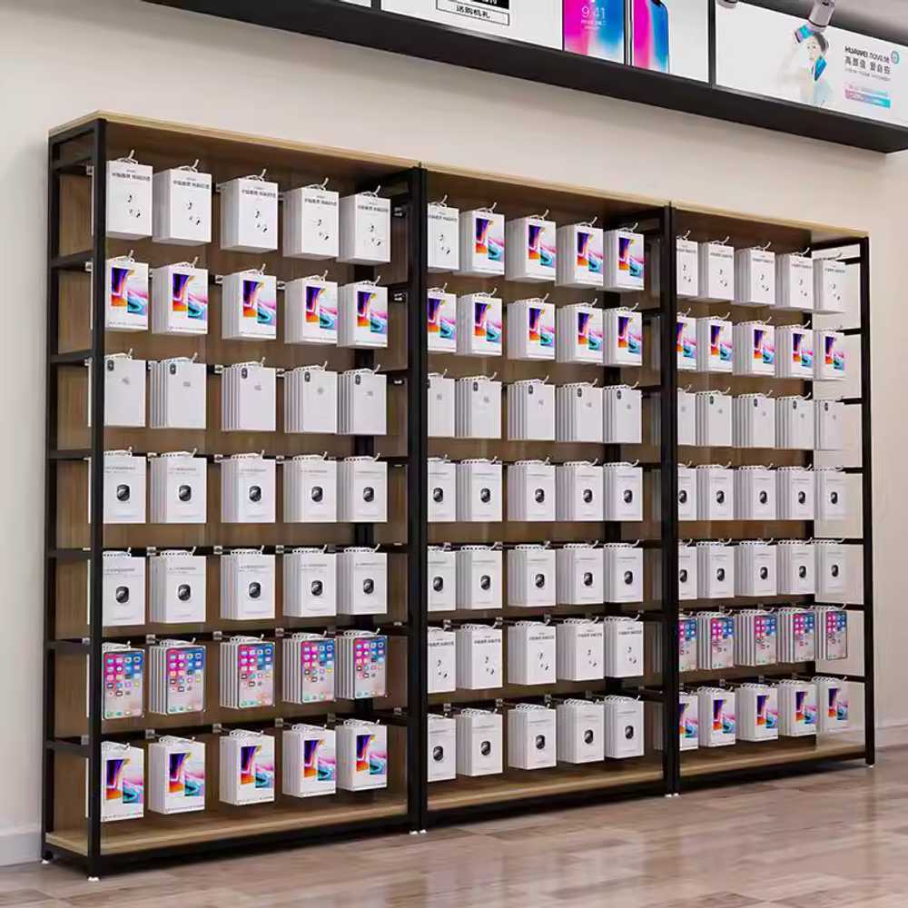 휴대폰 케이스 진열장 선반랙 조립식 진열대 핸드폰 60x30x200mm/캐비닛 포함 이미지 6
