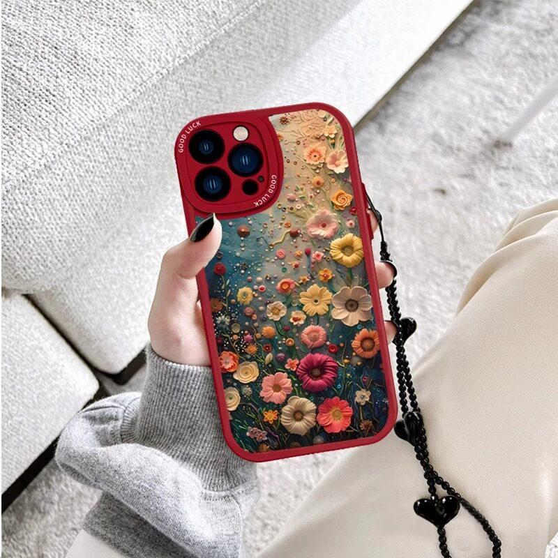 아이폰17프로맥스 보호 꽃밭 플라워케이스 다크 나이트 그린 iPhone 17 Pro Max - 상세 이미지 5
