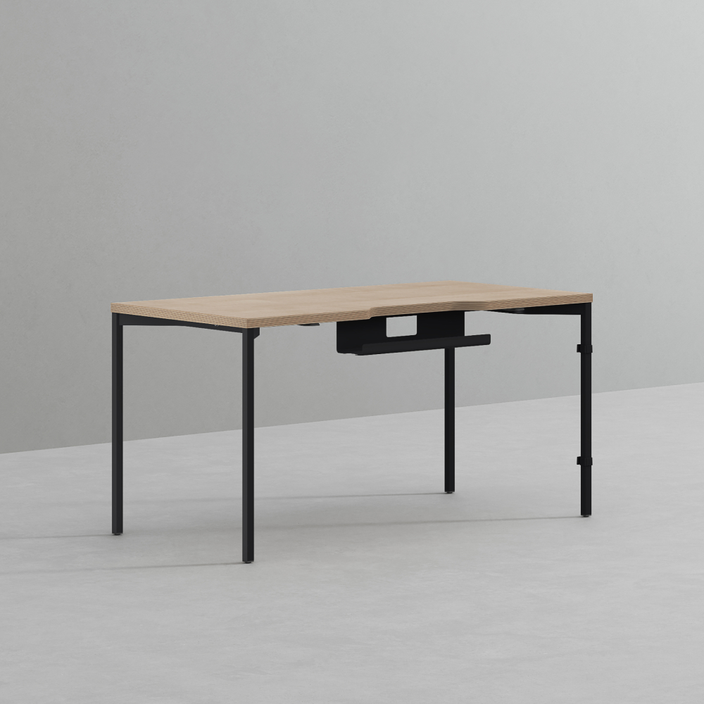 데스커 컴퓨터 책상 2.0 1400x700mm, 빈티지블랙 - 상세 이미지 3