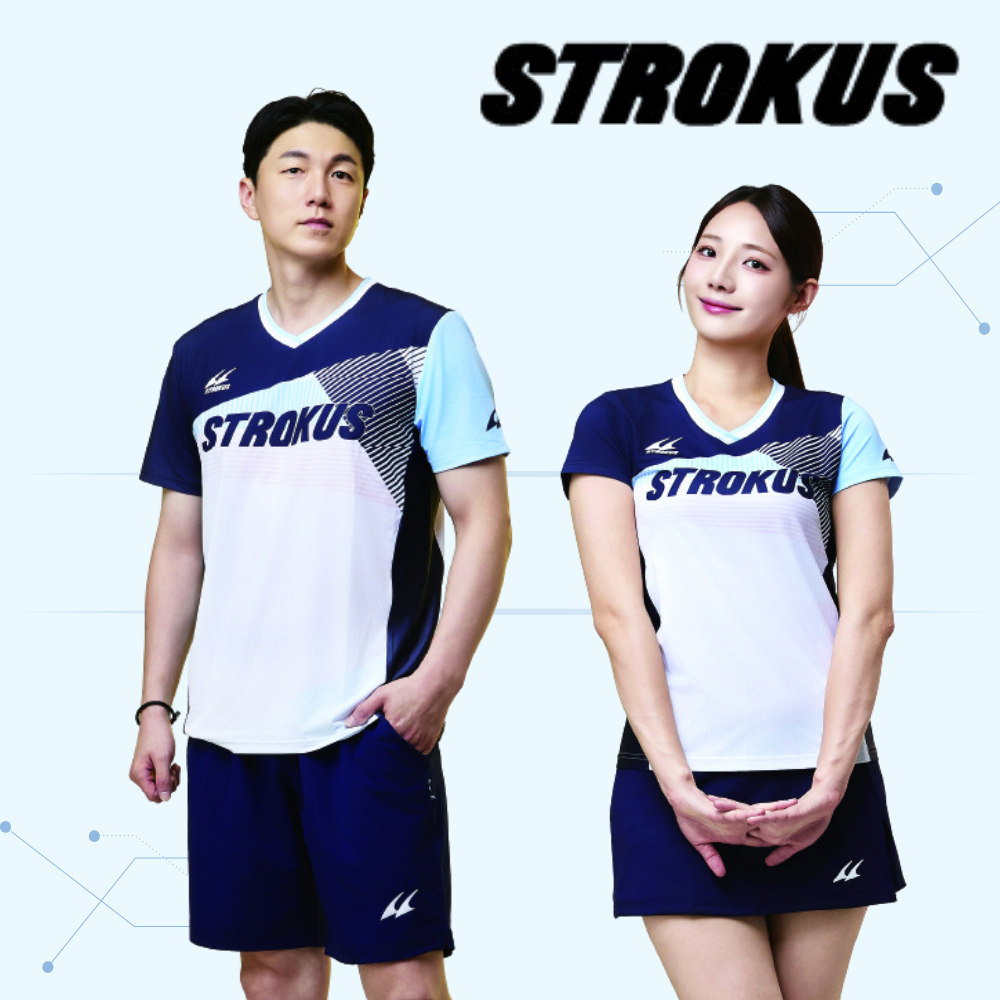 스트로커스 배드민턴의류 경기복 배드민턴복 게임 웨어 STRT-2555 - 상품 이미지