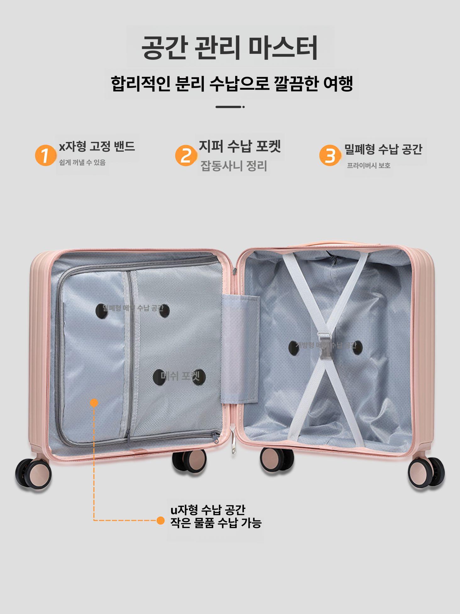 18인치 여성용 스포츠 골프캐리어 기내용 포트마더 숄더백 패턴 노트북수납가능 - 상세 이미지 3