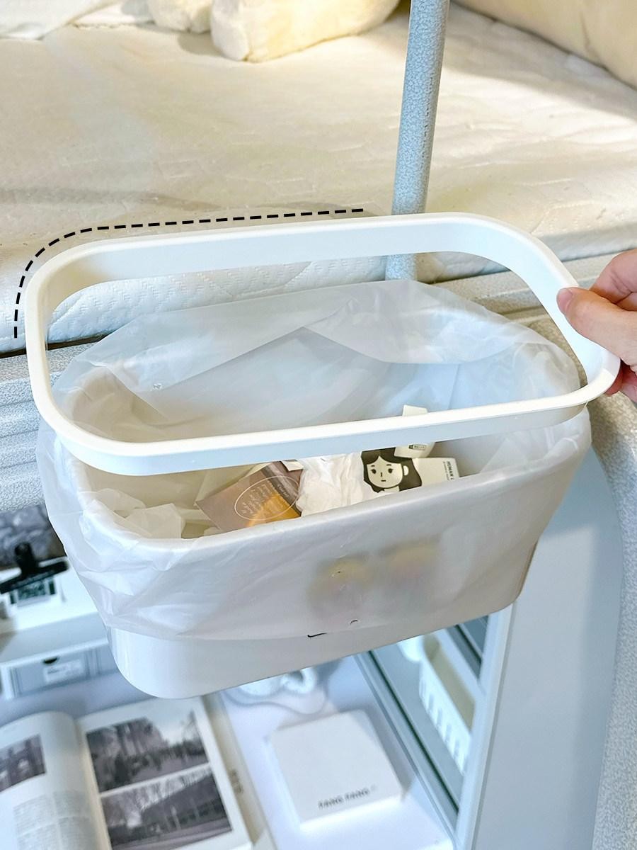 침대 코너 테이블 협탁 공간활용 사이드 간이 행잉 바스켓 1개 - 상품 이미지