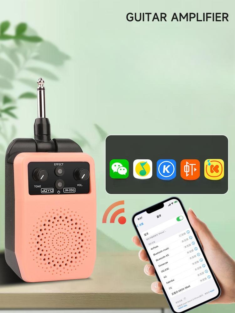 미니 일렉 기타 연습용 블루투스 휴대용 스피커 무선 JA-05G 블랙+선물 기타전용 4가지이펙트 - 상세 이미지 2
