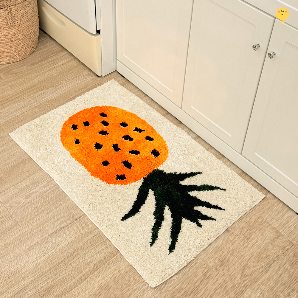 달떵 프루티 터프팅 러그 발매트 주방 침실 욕실 썬키스파인애플, 80x50cm 이미지 6